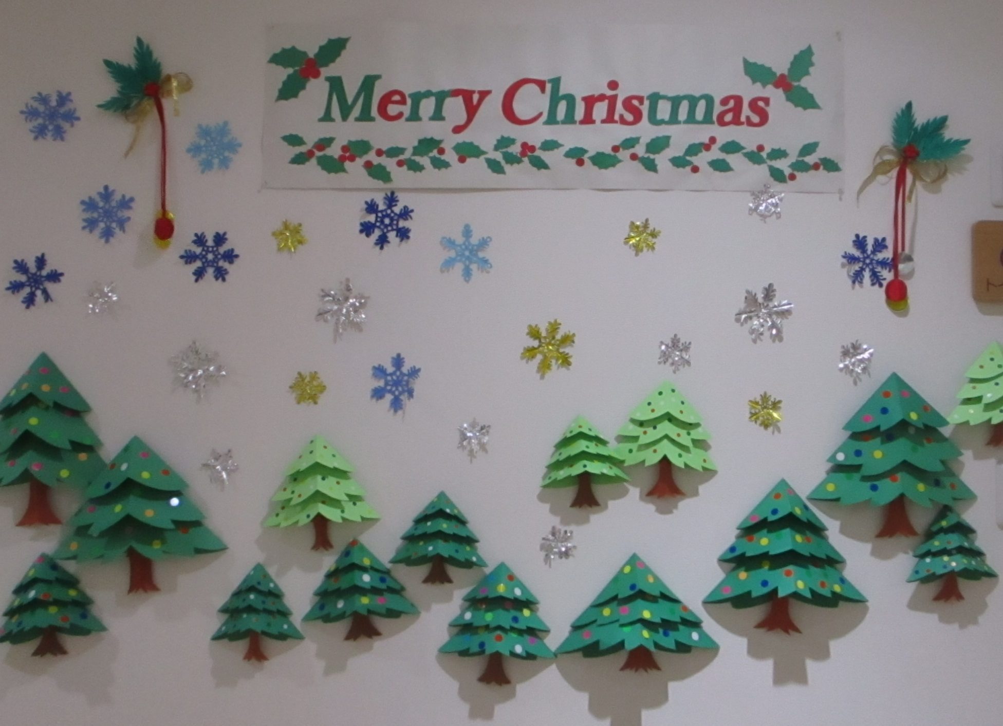 12月の壁面 アルファリビング岡山後楽園 スタッフブログあなぶきの介護