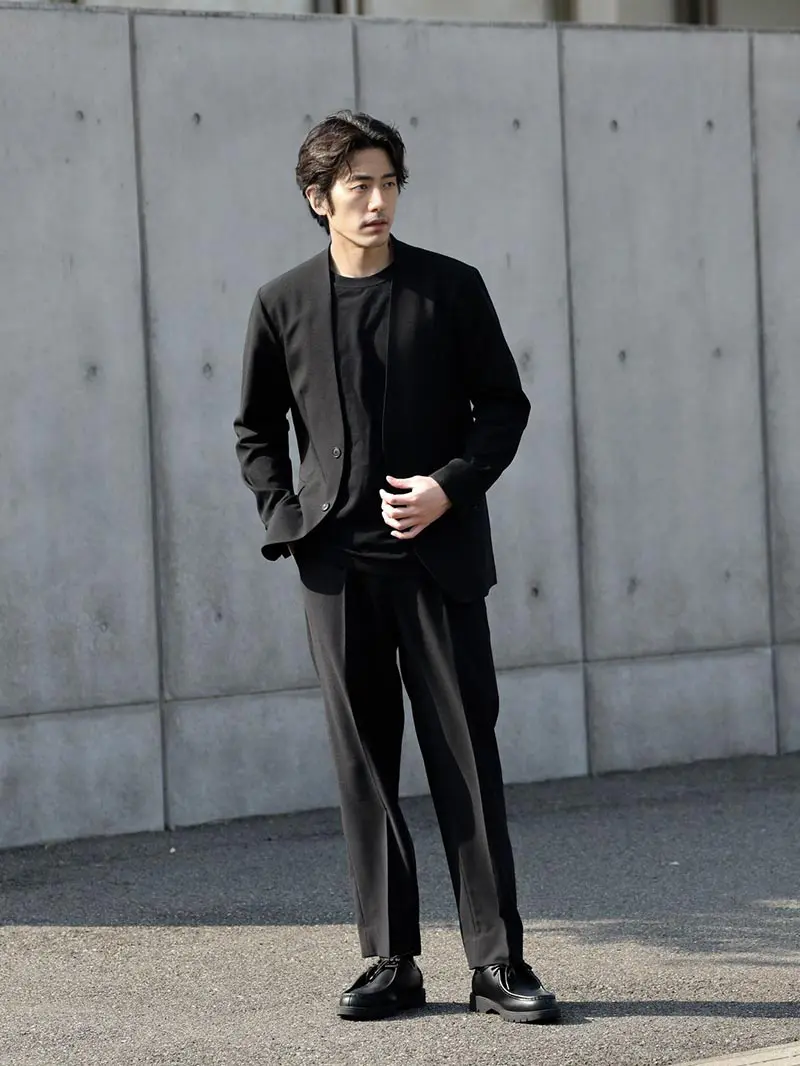 30代メンズ！花火大会・夏祭りデートのおすすめ襟シャツセットアップコーデ – Mebore