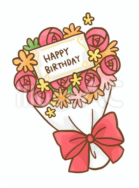 推しへの誕生日へお贈りしたお華やかなアレンジメント誕生日のおしゃれな祝い花