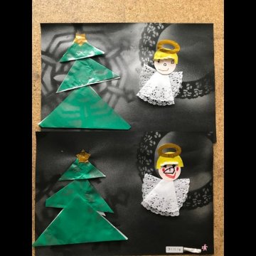 サンタクロース、クリスマスツリー、キャンドル、天使を作ります。 画用紙、紙皿、レースペーパー、ストロー、シール、お花紙などいろいろな材料を使って、 クリスマスの飾りを楽しく作りましょう♪ 作り方の説明書のほかに、現在作り方の動画を公開中ですのでよかったら