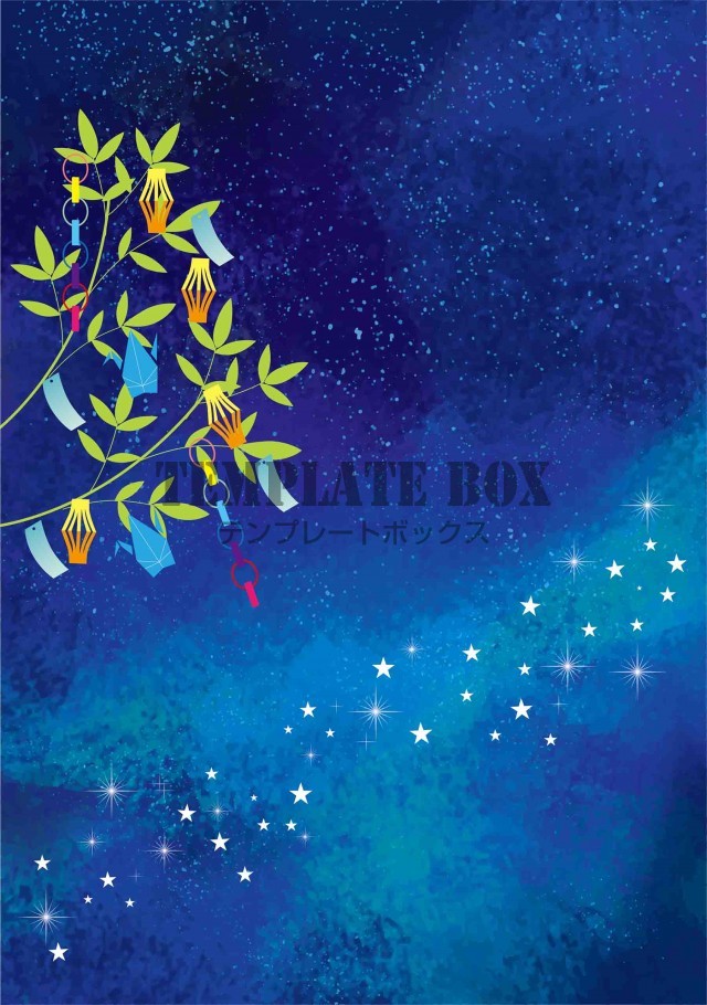 七夕短冊フレーム縦型 イラスト - No: 1518773無料イラスト・フリー素材なら「イラストAC」