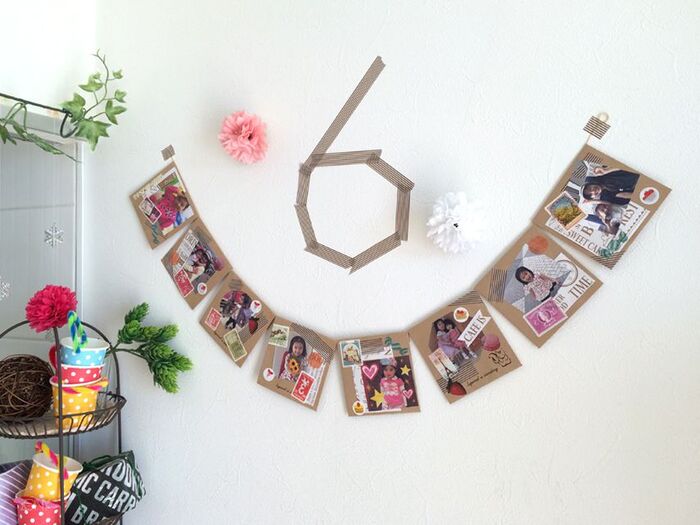 お誕生日ガーランド くまさんせいさくわぁるど