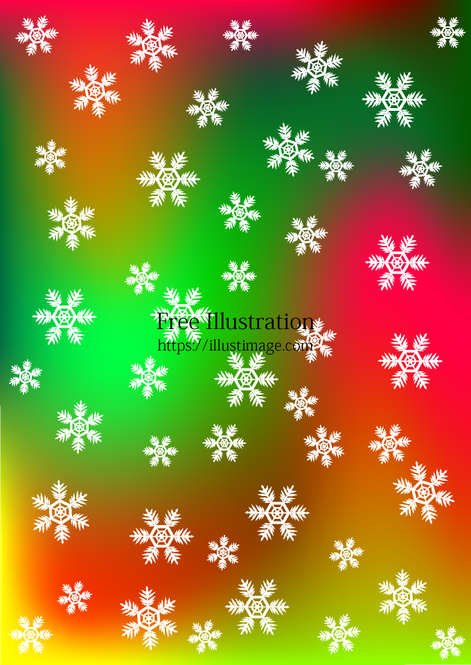 ナチュラルカラーの木々 雪の結晶背景 クリスマスツリー イラスト素材6583806- フォトライブラリー photolibrary