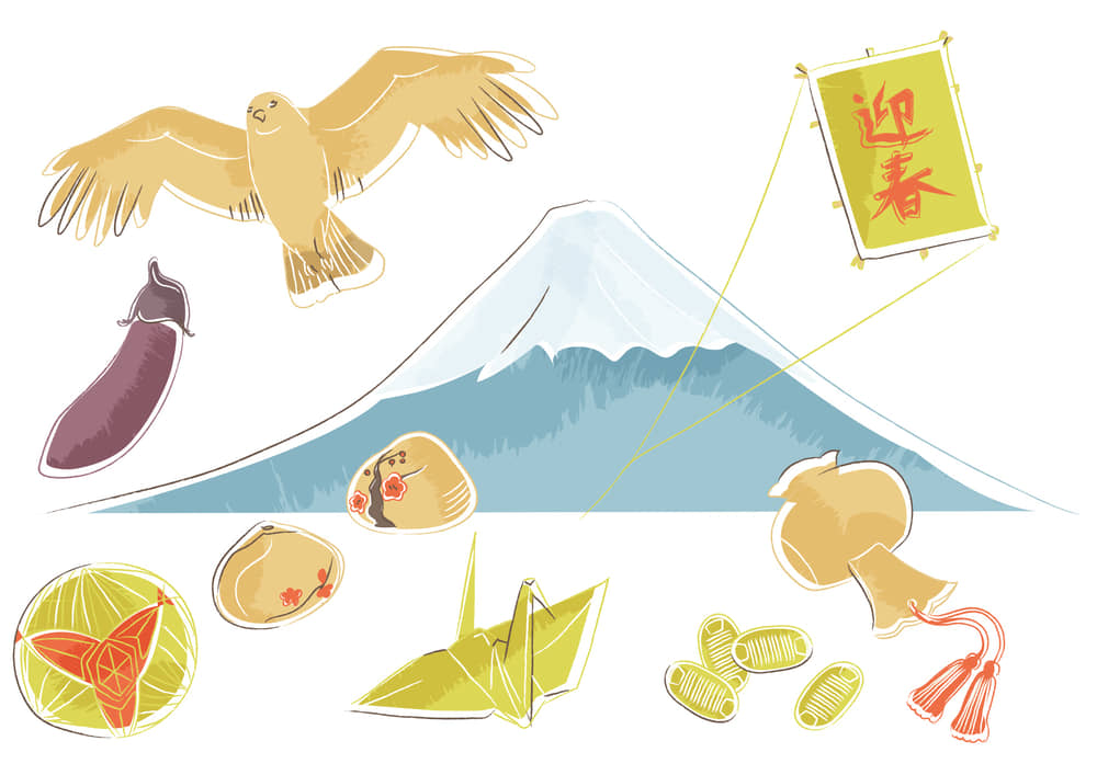 鏡餅・お正月イラスト素材イラスト無料・かわいいテンプレート