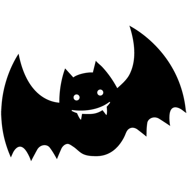 かわいいハロウィンの無料イラスト 満月とコウモリシルエット32808素材Good