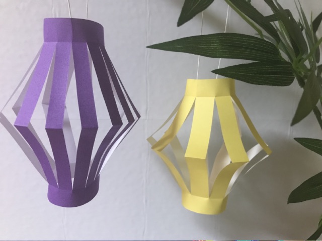 七夕飾りの作り方折り紙で簡単・可愛い「ちょうちん」の折り方fukuoriroom