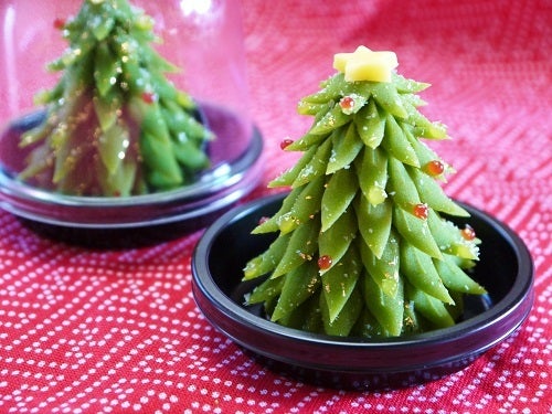 12月の上生菓子「クリスマスツリー」群馬県高崎市の和菓子屋「六郎」のブログ