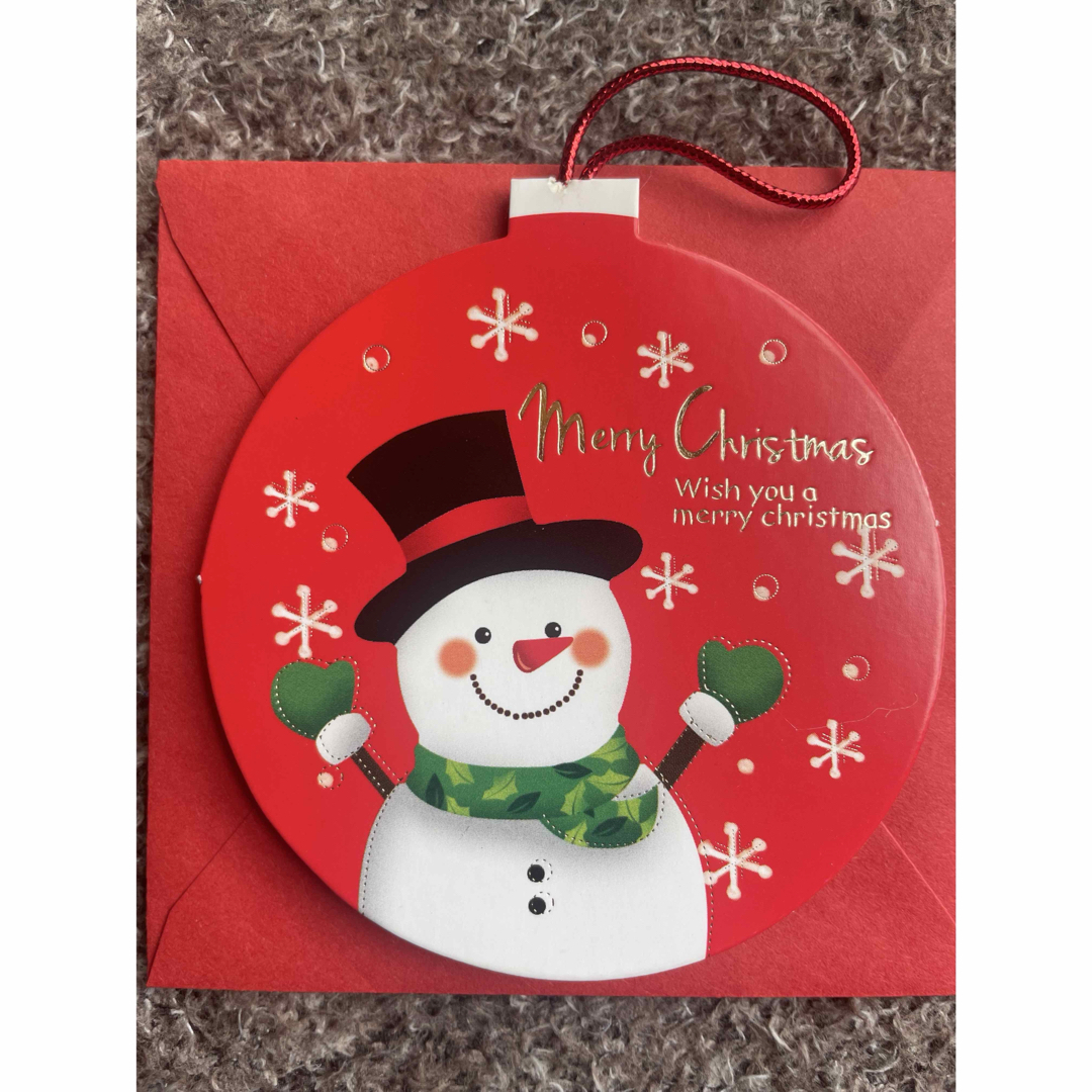 クリスマスシーズンの雪だるまの無料メッセージカードテンプレート 655 - デザインAC