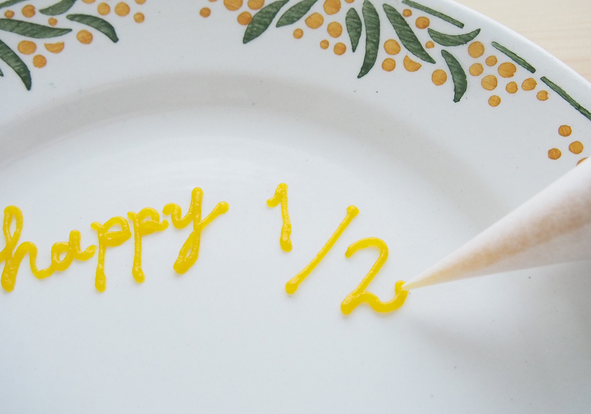 ハーフバースデーのお祝い離乳食プレートレシピ