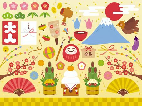 フリーイラスト奴凧と角凧の9種類の和凧のセットでアハ体験GAHAG著作権フリー写真・イラスト素材集 - GAHAG著作権フリー 写真・イラスト素材集