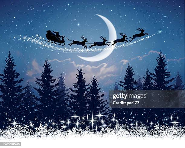 サンタクロース トナカイ おしゃれ クリスマス イラスト無料 フリー90449素材Good