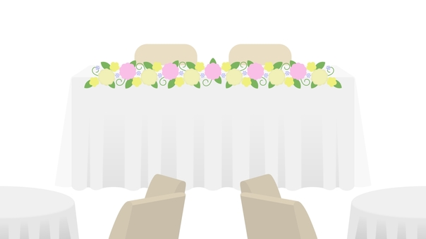 結婚式、ガーデンウエディングな背景素材。９枚セット - AIな背景素材屋 - BOOTH