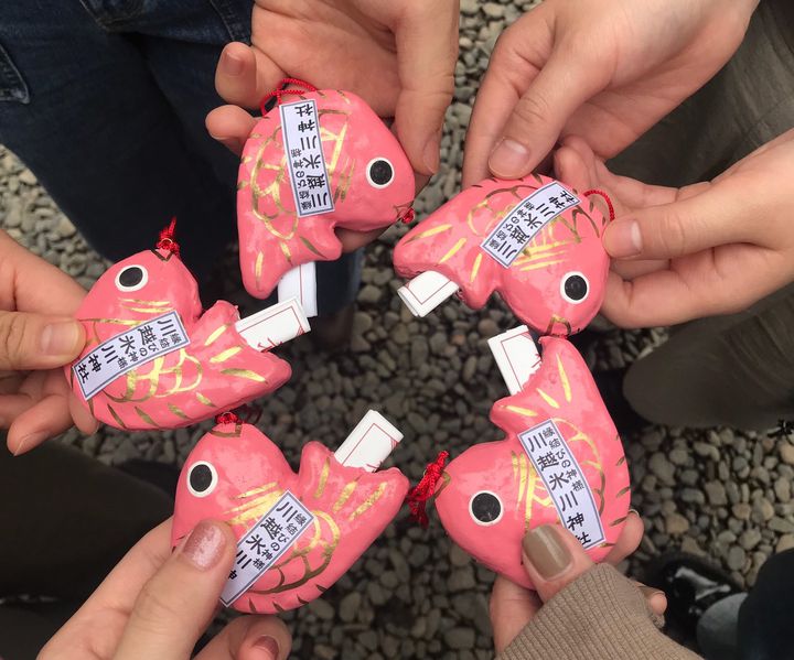 kozue_sabanekoさんの投稿今日は、川越氷川神社月次祭に参列しました。季節限定の萌木色のあい鯛みくじです。 川越市埼玉県川越氷川神社鯛みくじおみくじ観光日本地域PR 日本の魅力発信インバウンドSNS「クールジャパンビデオ」