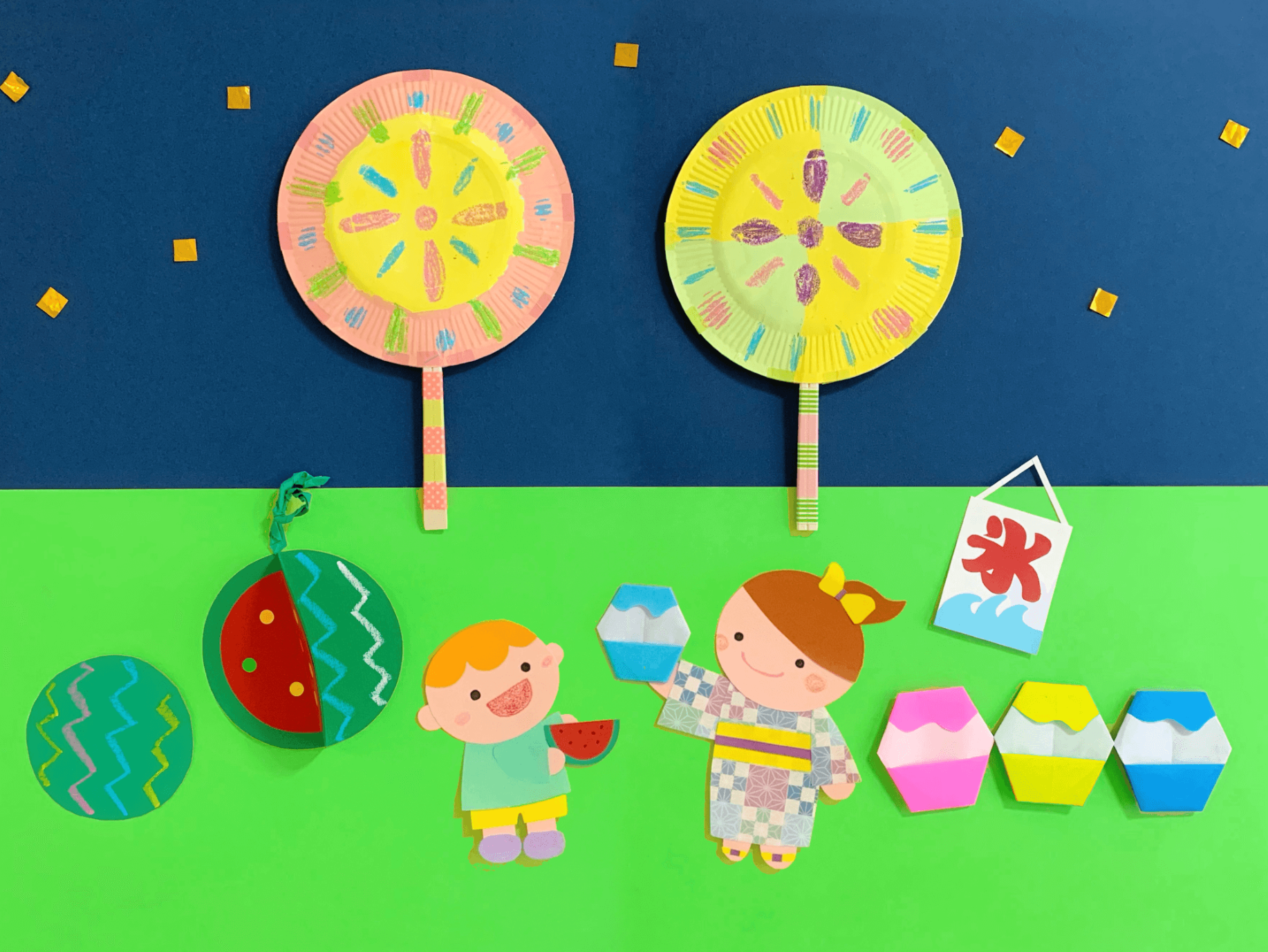8月におすすめ夏の壁面アイデアを一挙ご紹介！保育士ワーカ