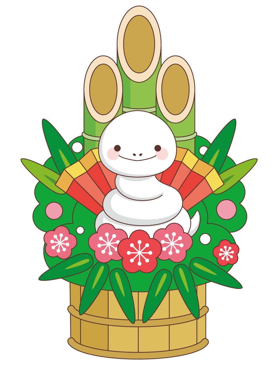 2025年巳 へび 年 正月 福 白いへび 巳 イラスト 無料無料ペットイラスト Pet-illust 犬・猫・鳥・ペットイラスト ぬりえ・年賀状・カレンダーイラスト多数無料