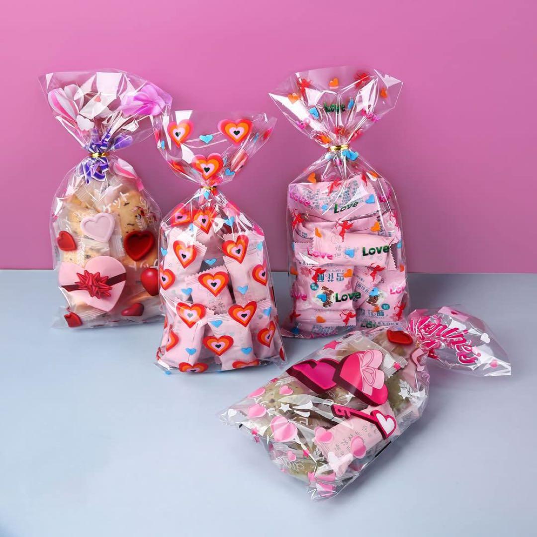 プレゼント ラッピング袋 大 50枚 雑貨 プチギフト お祝い 整理 バレンタイン クリスマス ラッピンググッズ OPP袋 おしゃれ 可愛い 花お菓子 製菓 980317-50hummingf