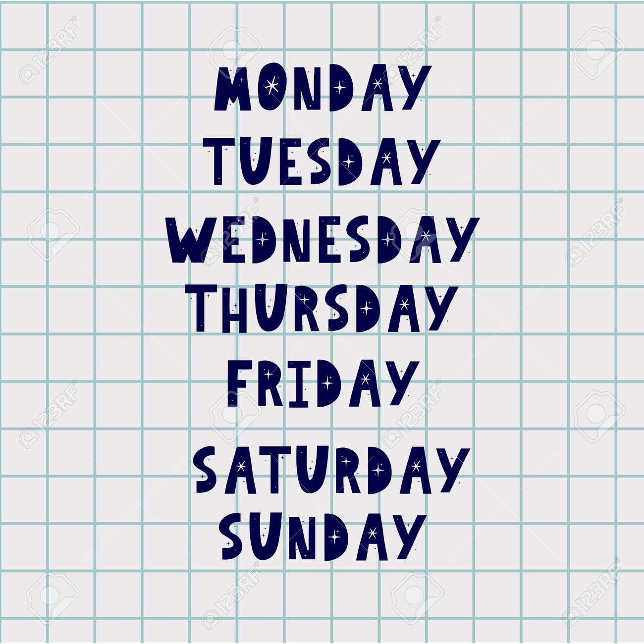 金曜日は木曜日と土曜日の間の曜日です」のイラスト素材 1939313044Shutterstock