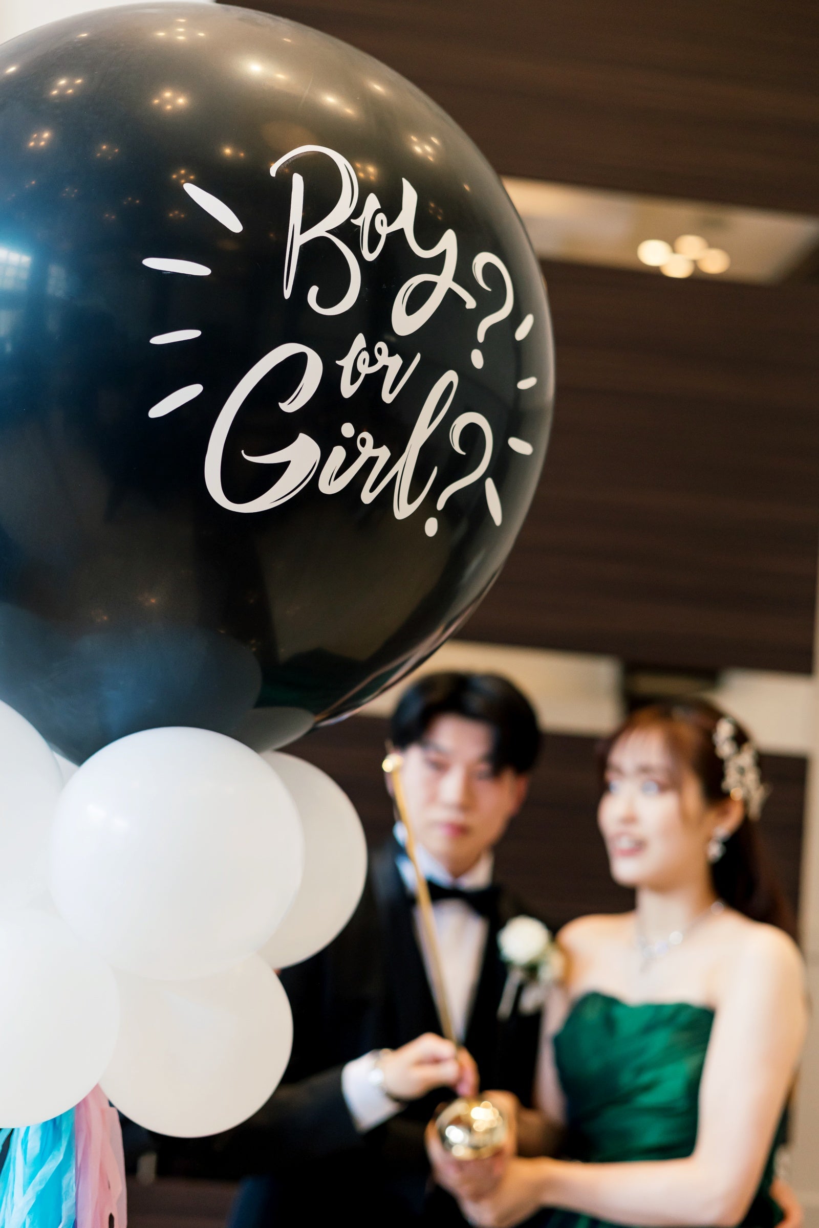 AmazonPerriberry赤ちゃんの性別発表に ジェンダーリビール バルーン 性別 サプライズ パーティー 発表 風船 紙吹雪男の子 女の子風船・バルーンおもちゃ