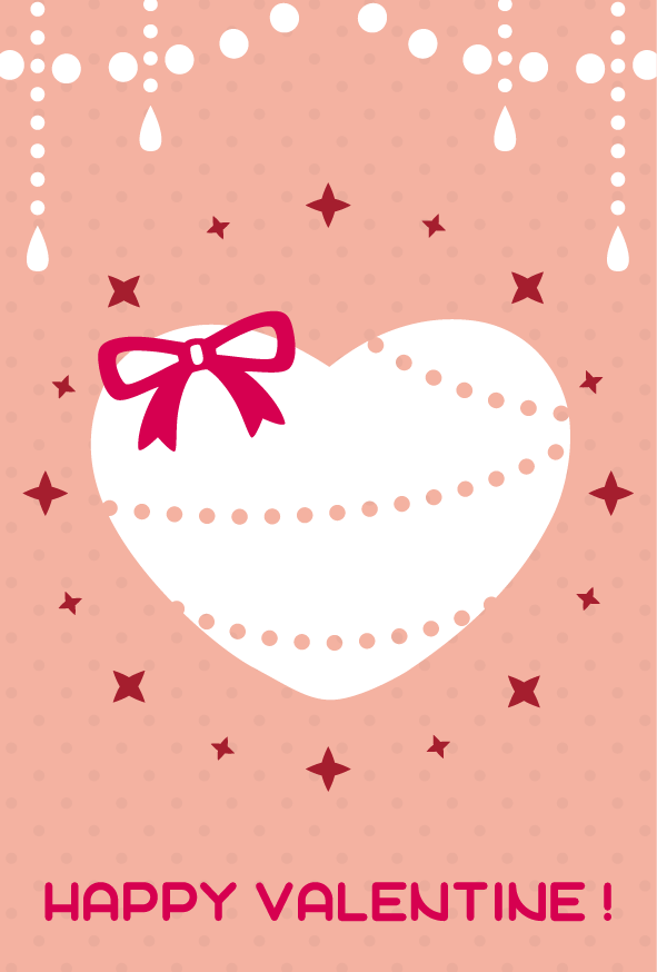 バレンタインデーステッカーテンプレートでおしゃれなラベルシールデザインを無料で作成！Canva