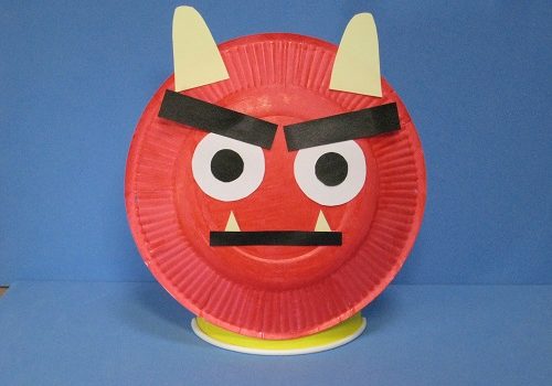 かわいい鬼さん、ウェルカム！ポラリス広場掲示板金沢大学附属幼稚園