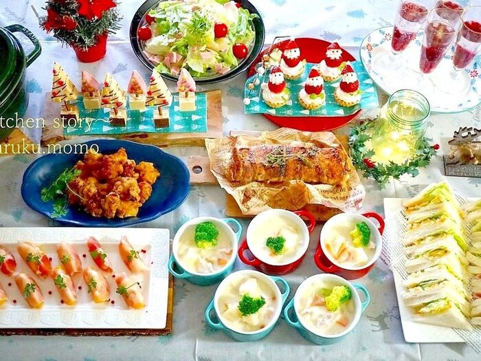 可愛すぎる手作りクリスマスディナ