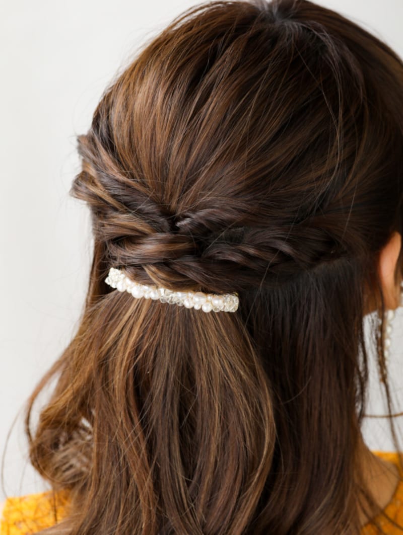 2024夏 自分でできる！ショートボブの結婚式アレンジ12選表参道・青山・銀座・柏の美容室 ENOREヘアサロンエノア