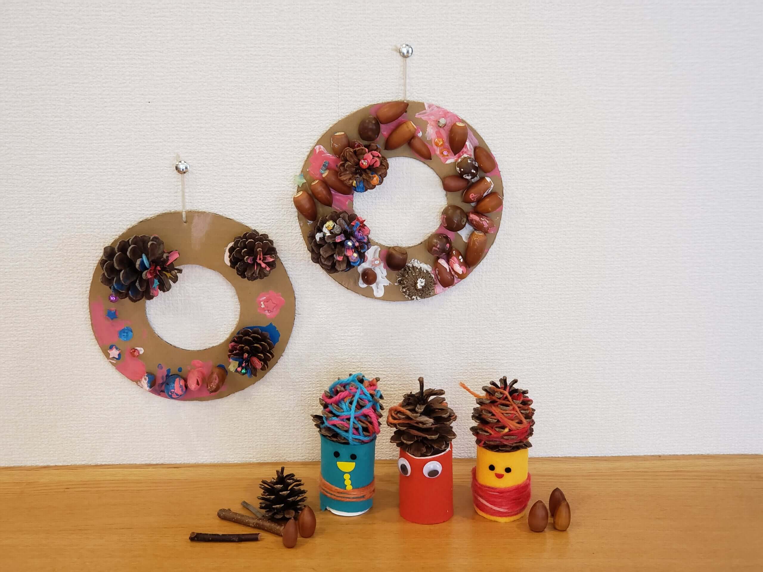 クリスマス製作🎄〜リース〜 – 岸和田 のだくま保育園