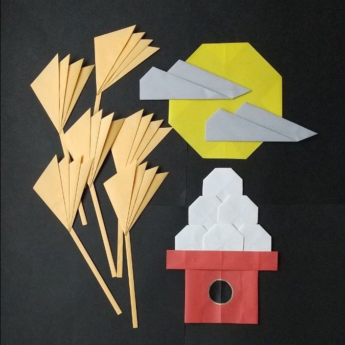 切り絵 No.170 お月見うさぎ : ツェツェの部屋