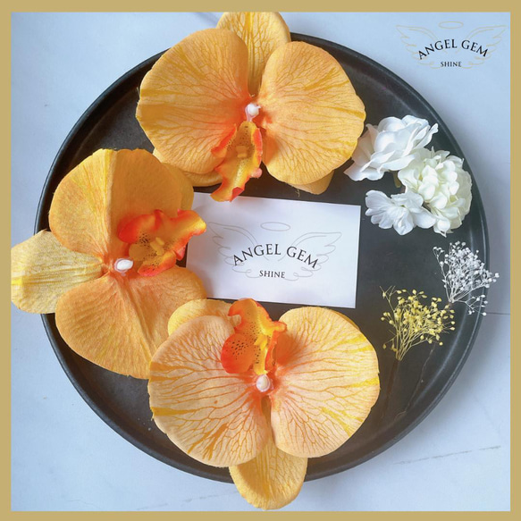 花のギフト 花清黄色オレンジ系のウェディング装花