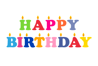 フリーイラスト：ハッピーバースデ