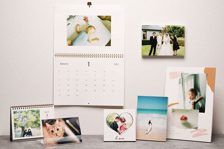 写真でオリジナルカレンダー作成富士フイルムのフォトカレンダー2025