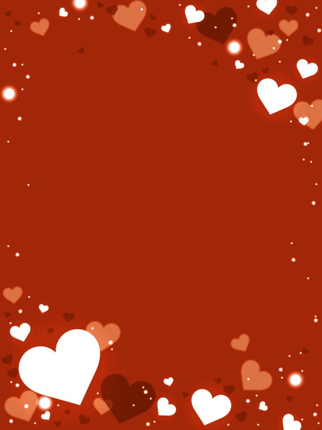 バレンタインフレーム・背景素材 縦向き ピンク背景