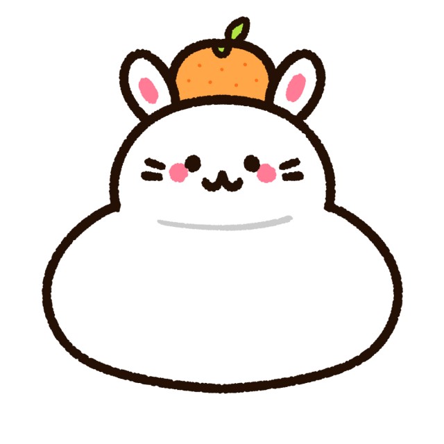 2023年干支卯年 うさぎ年 の年賀状・正月素材・富士山の上を飛ぶかわいいウサギさんのイラスト・2023・賀正の文字入り無料の年賀状素材TemplateBox