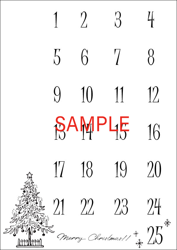楽天市場 アドベントカレンダー 数字 木の通販