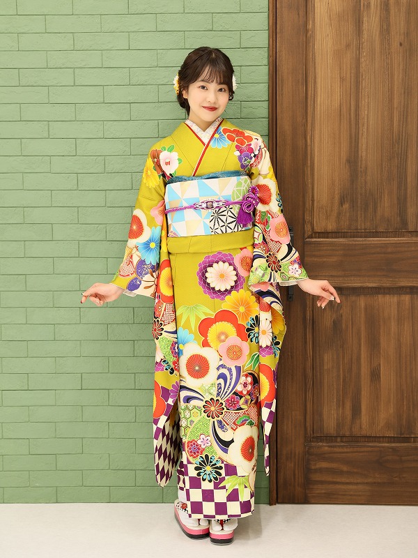 つまみ細工 アレンジ髪飾り:レトロモダンなつまみ細工 成人式 卒業式 結婚式 七五三 髪飾りつまみ細工の髪飾り専門店Hanna ハンナ スマホで好きな組み合わせが作れる