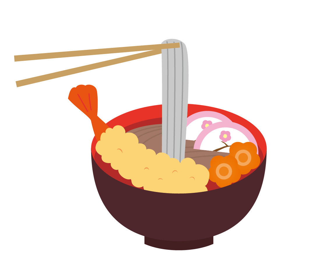 フリーイラスト年越しそばパブリックドメインQ：著作権フリー画像素材集