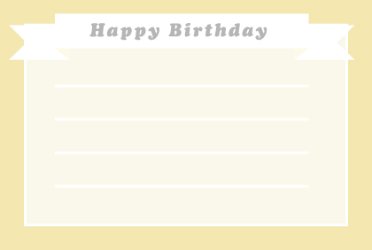 お誕生日に！メッセージカード無料テンプレートいろいろ EPS