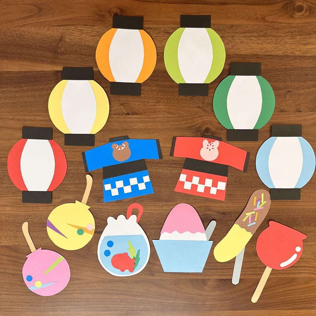 作品紹介 ☆壁面飾り工房「気球でお出かけ 誕生日表」幼稚園 保育園 学校 病院 施設 知育 壁面装飾 型紙 製作☆壁面飾り工房ブログ