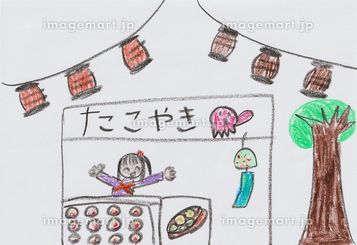 フリー素材縁日の屋台 3枚背景イラストみんちりえ