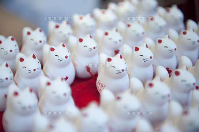 伏見稲荷大社 きつねみくじ 02667002430 の写真・イラスト素材アマナイメージズ