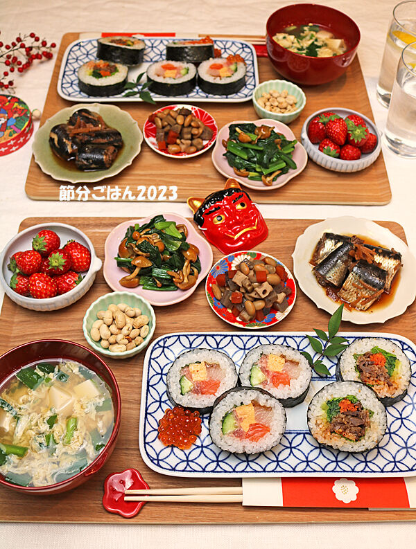 我が家は恵方巻パーティークラシル