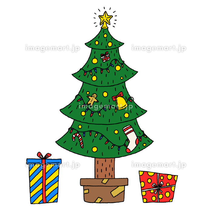 クリスマスツリーのイラストフリー素材 イラストミント