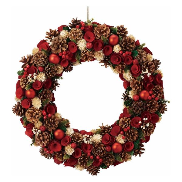 ナチュラルリース本場ドイツの手つくりリース 25cm お任せナチュラルブラウン茨城県水戸市ふるさと納税サイト「さとふる」