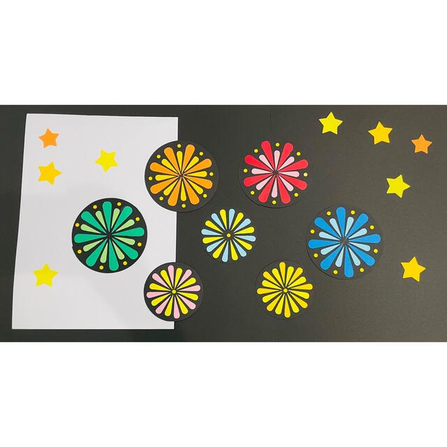 壁面飾り 花火 夏祭り お祝い