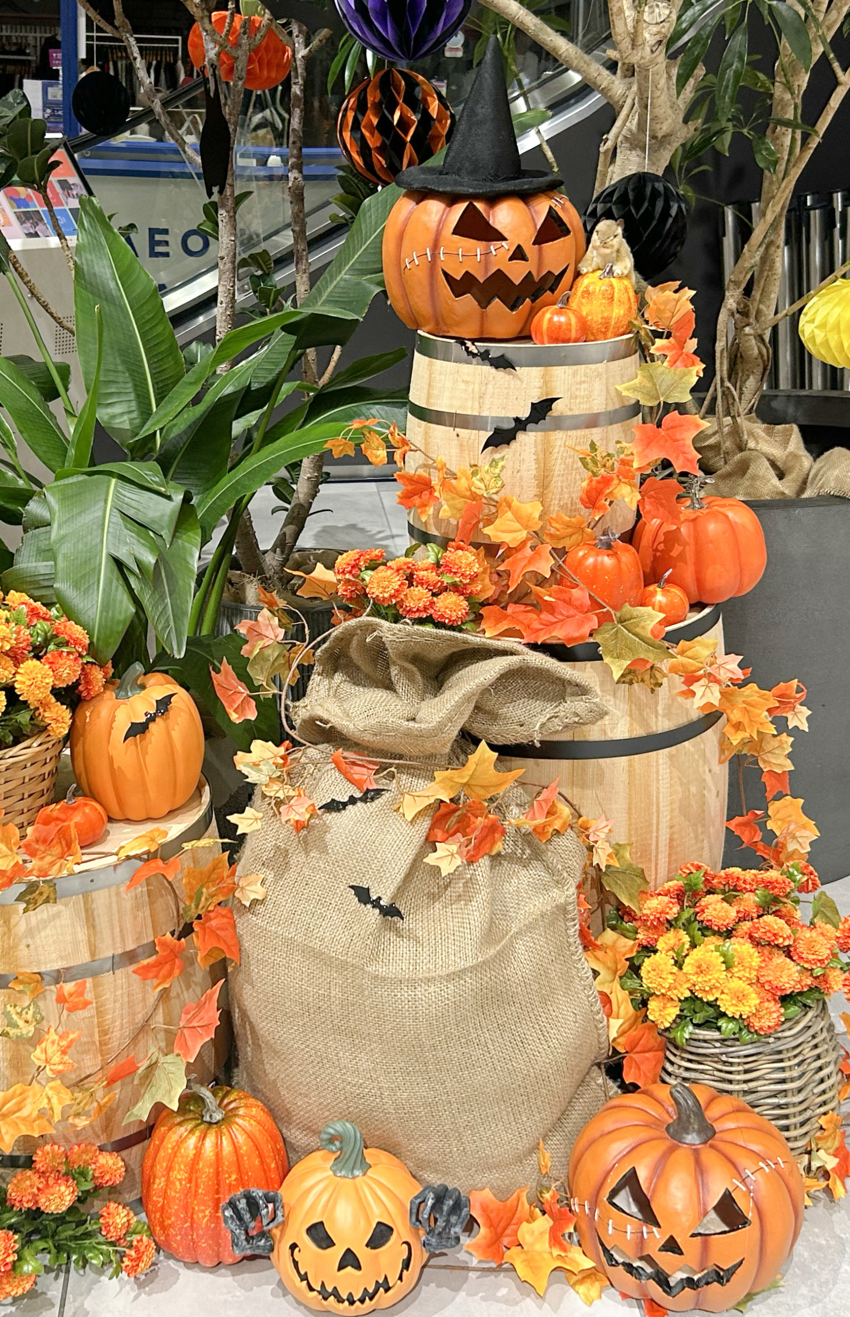 秋の装飾 ディスプレイ ロール幕 コスモス H60×L500ｃｍ ポリエステル製 2ページ目秋