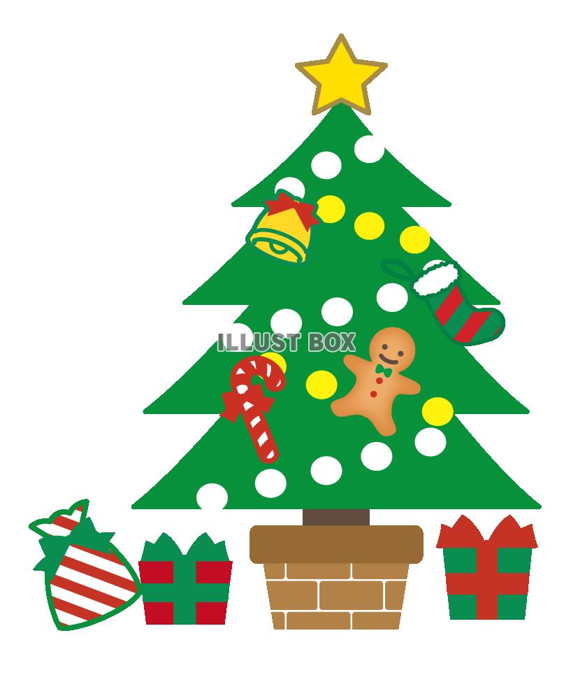 クリスマスのイラスト イラスト無料フリー素材 クリスマスツリ