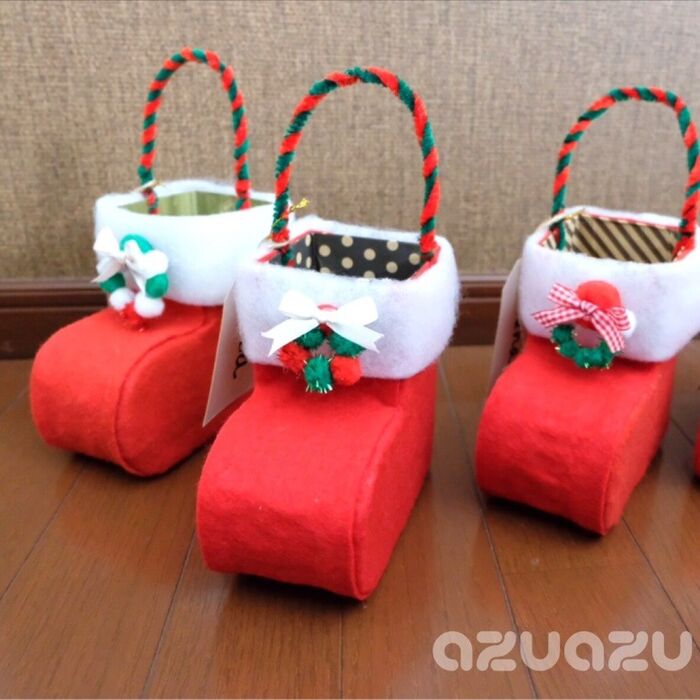 楽天市場 クリスマス サンタブーツ 手作りキット 紙バンド クラフトバンド レシピ付きセット 簡単 手芸用紙ばんどで編む クリスマス ブーツ型バスケットが作れるセットクリスマス飾り お菓子ブーツ ハンドメイド トライアルキット かわいい クリスマスプレゼント : 文具