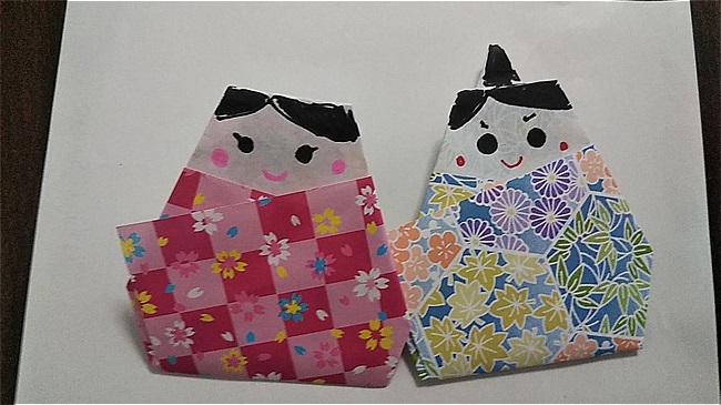 折り紙 七夕飾り かわいい！ぽってり織姫 彦星の作り方