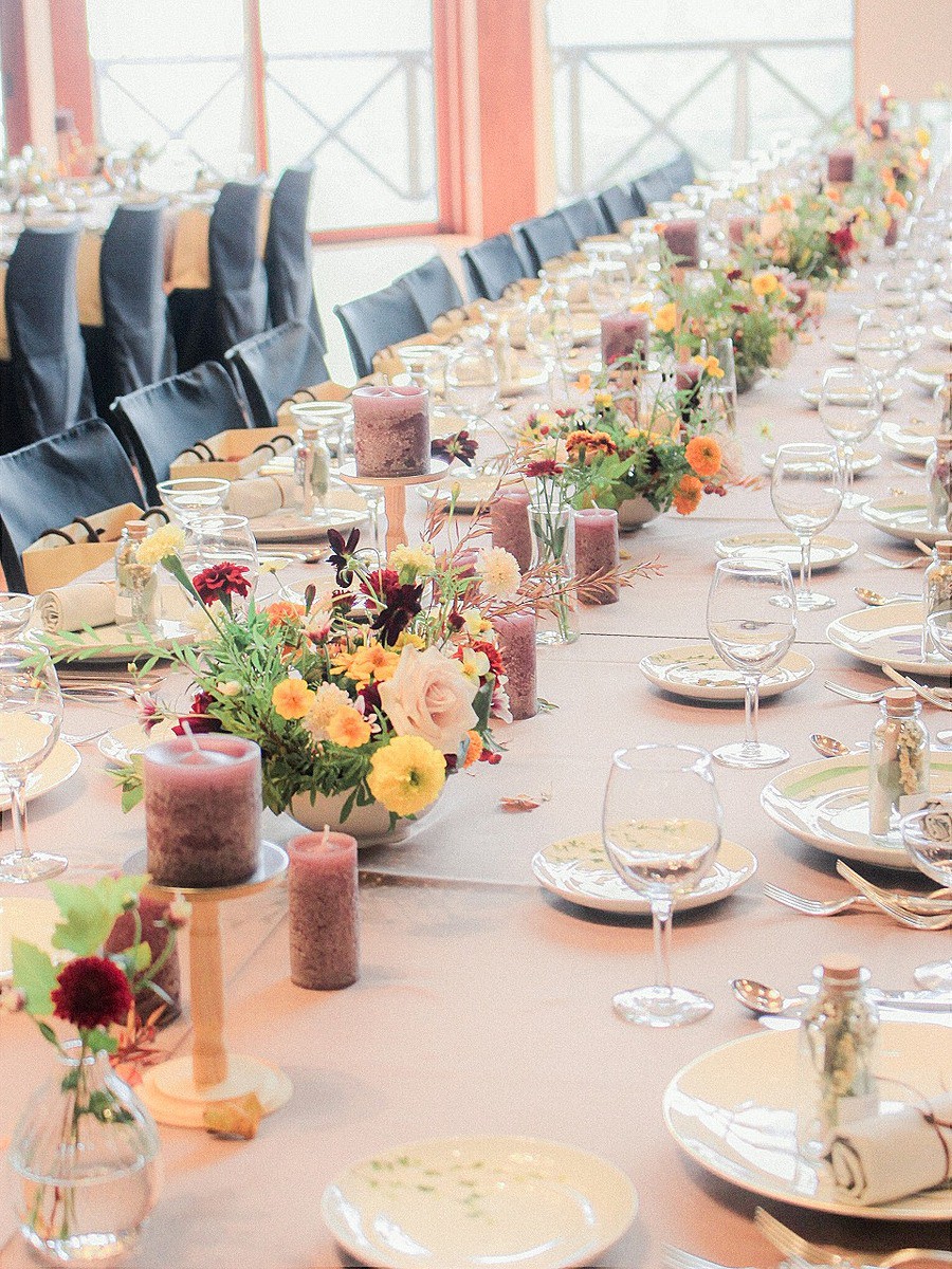 スタイル別会場装花秋・緑&白&茶色：オータムフォレスト Autumn ForestFlowers by kukka designクッカデザイン札幌&東京・花屋