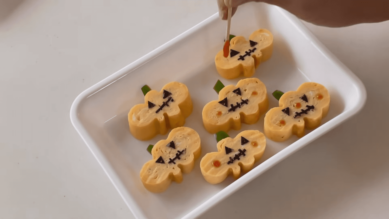 ハロウィンのかぼちゃ弁当の作り方 How to make Halloween Pumpkin Bento 簡単かわいいキャラ弁レシピ